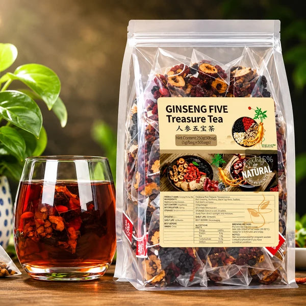 Ginseng & Mulberry Herbal Tea, Ginseng Five Treasures